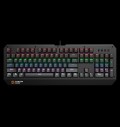 CANYON Hazard GK-6, Wired multimedia gaming keyboard with lighting effect, 108pcs rainbow LED, Numbers 104keys, EN double injection layout, cable length 1.8M, 450.5*163.7*42mm, 0.90kg, color black за хранителни режими