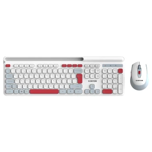 CANYON HSET-W5 EN Keyboard+Mouse AAA+AA Wireless White за хранителни режими