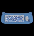 CANYON HSET-W6 EN Keyboard+Mouse Kitty Edition AAA+АА Wireless Blue за хранителни режими