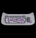 CANYON HSET-W6 EN Keyboard+Mouse Kitty Edition AAA+АА Wireless Violet за хранителни режими