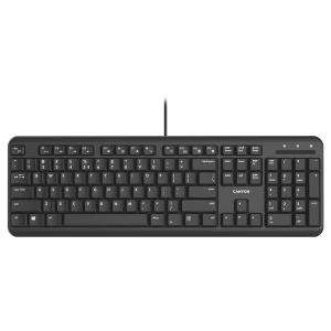 CANYON keyboard HKB-20 EN/BG Velvet Wired Black за хранителни режими
