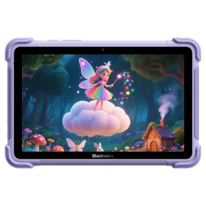Blackview LINK 1 Kids WiFi 4/64GB 8.68-inch HD IPS 1340x800 60Hz 360nits RK3562 Quad-core 2.0GHz 5+8MP Cam 5000mAh WiFi 6 BT 5.0 Dual Speakers with Smart-K Support Tempered Film Stylus Pen Android 16 Dreamy Purple за хранителни режими