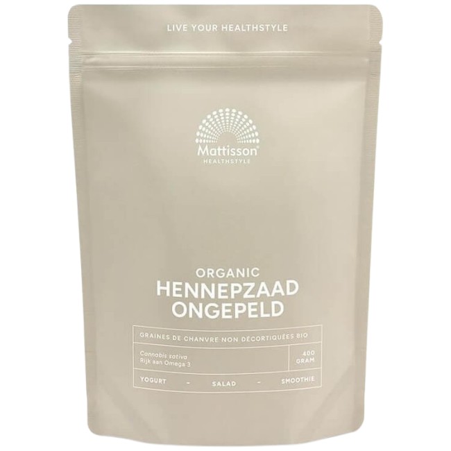 Organic Hemp Seeds | Unhulled от Mattisson Healthstyle