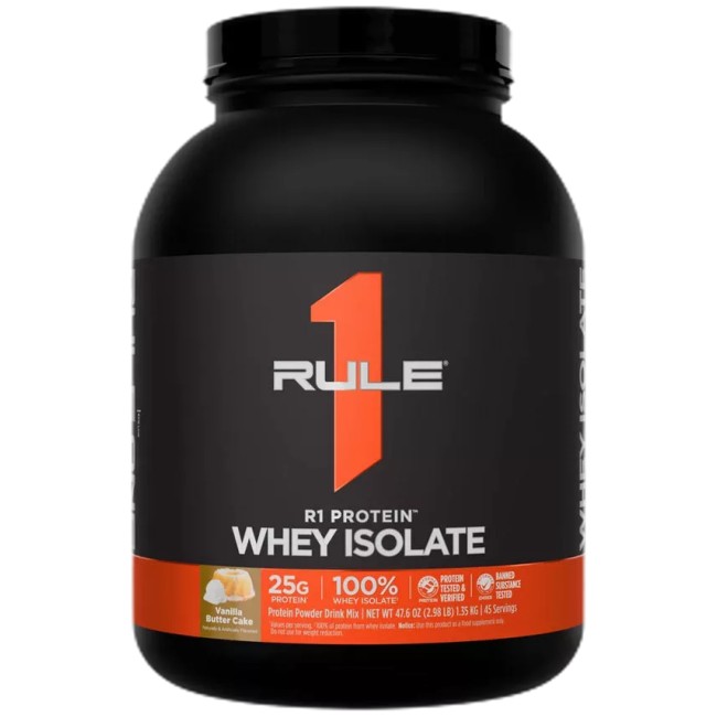 Rule1 R1 Protein | 100% Whey Isolate &amp; Whey Hydrolysate