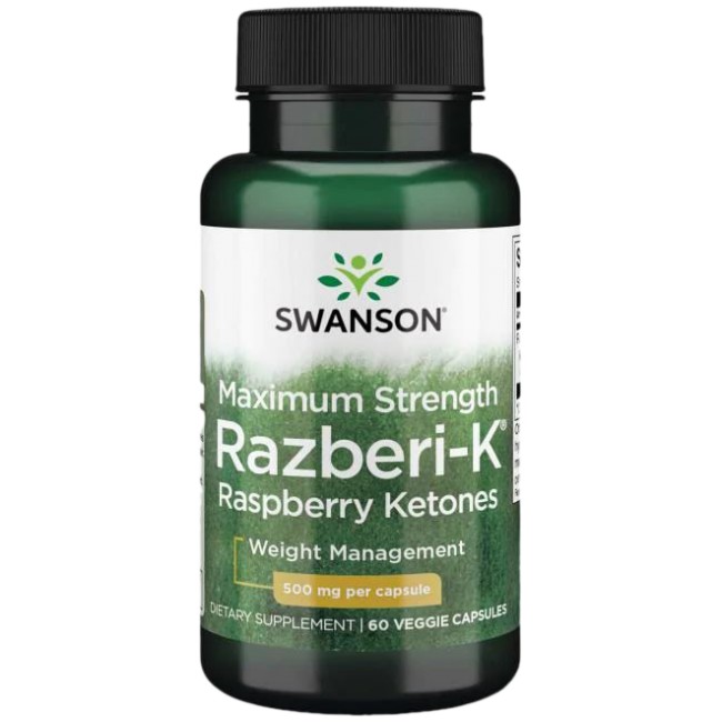 Swanson Razberi-K 500 mg / Maximum Strength Raspberry Ketones