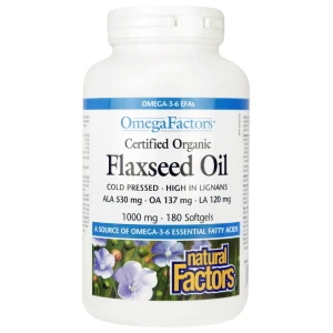 Certified Organic Flaxseed Oil pro diety