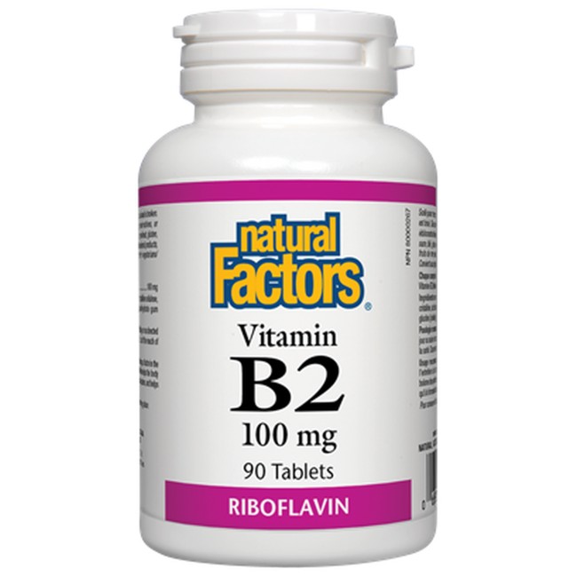 Natural Factors Vitamin B2 100 mg