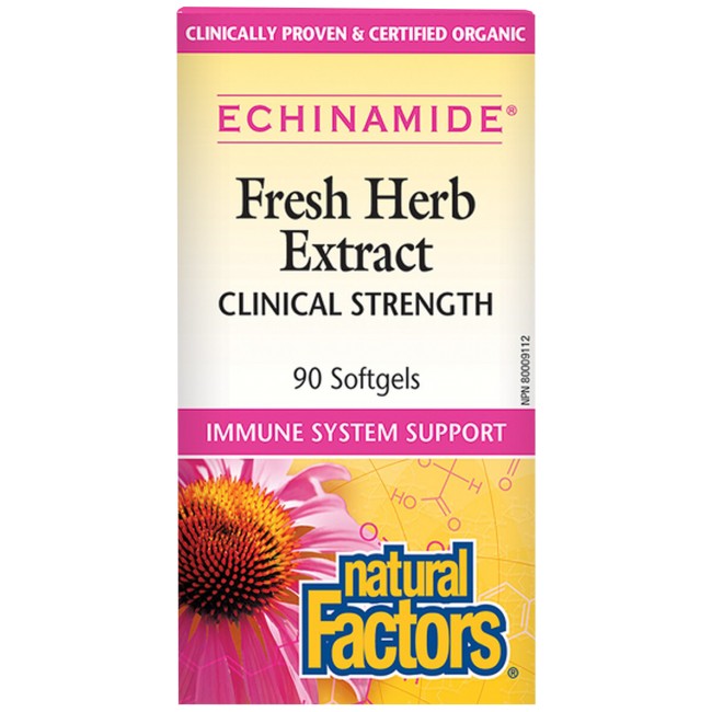 Natural Factors Echinamide Fresh Herb Extract Clinical Strength 250 mg