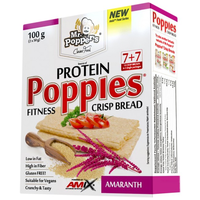 AMIX Nutrition Poppies Crisp Bread