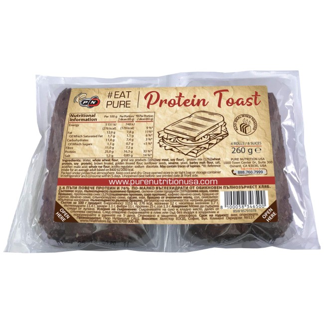 PURE Nutrition USA Protein Bread Toast