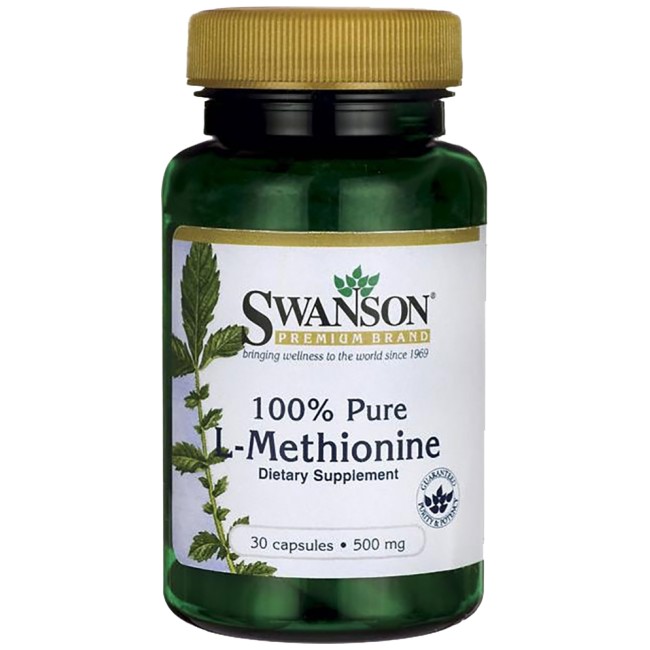 Swanson 100% Pure L-Methionine 500 mg